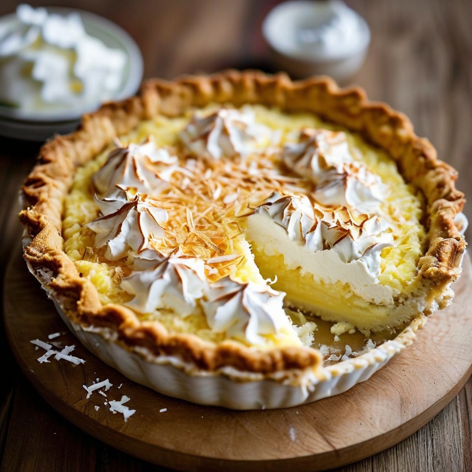 Coconut Custard Pie Recipe