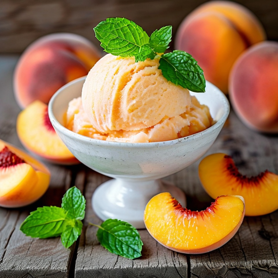 Peach Sorbet Recipe