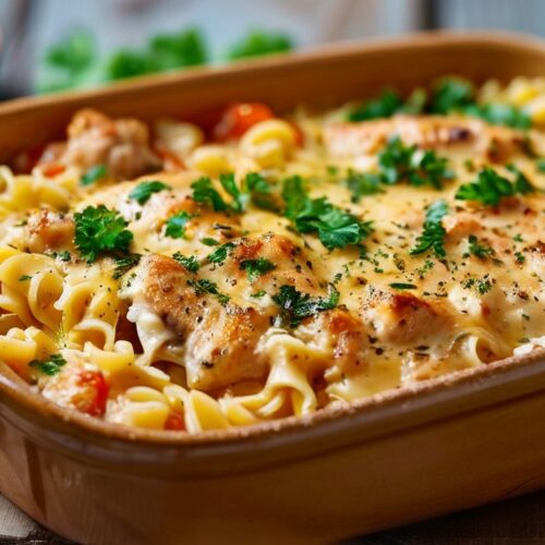 Chicken Bouillon Pasta Bake