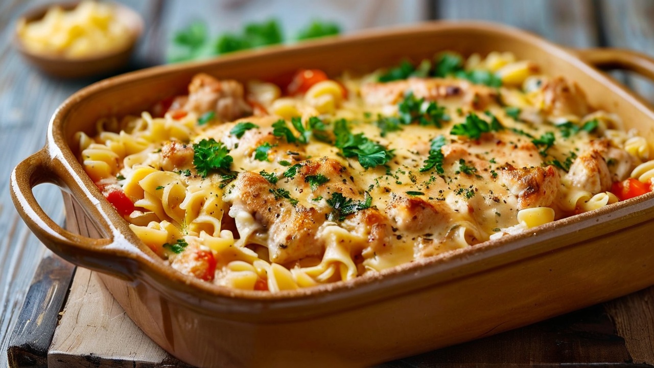 Chicken Bouillon Pasta Bake