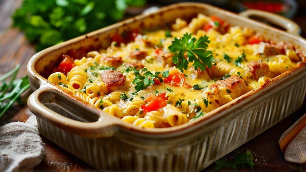 Chicken Bouillon Pasta Bake