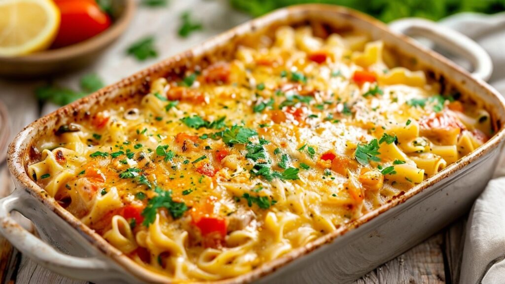 Chicken Bouillon Pasta Bake