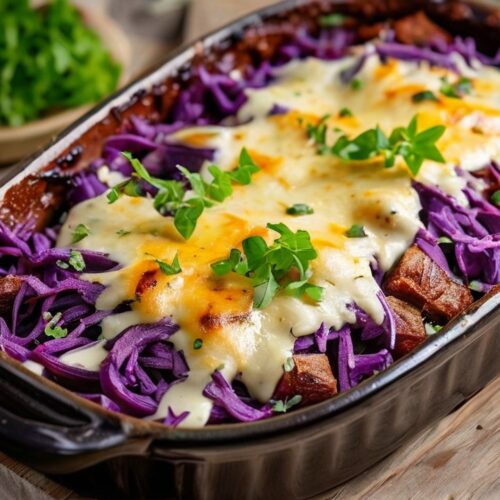 Purple Sweet Potato and Chicken Casserole