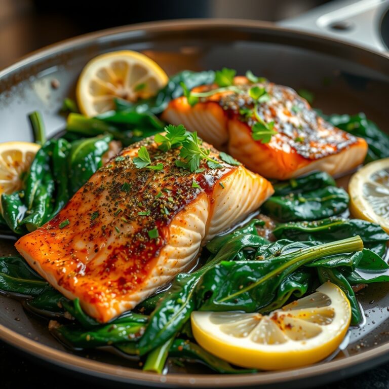 Salmon Spinach Recipe