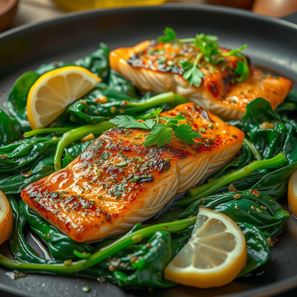 Salmon Spinach Recipe