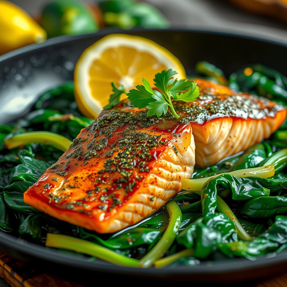 Salmon Spinach Recipe