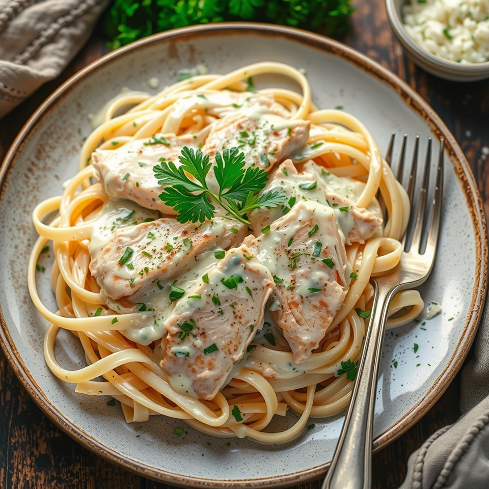 Chicken Alfredo pasta recipe