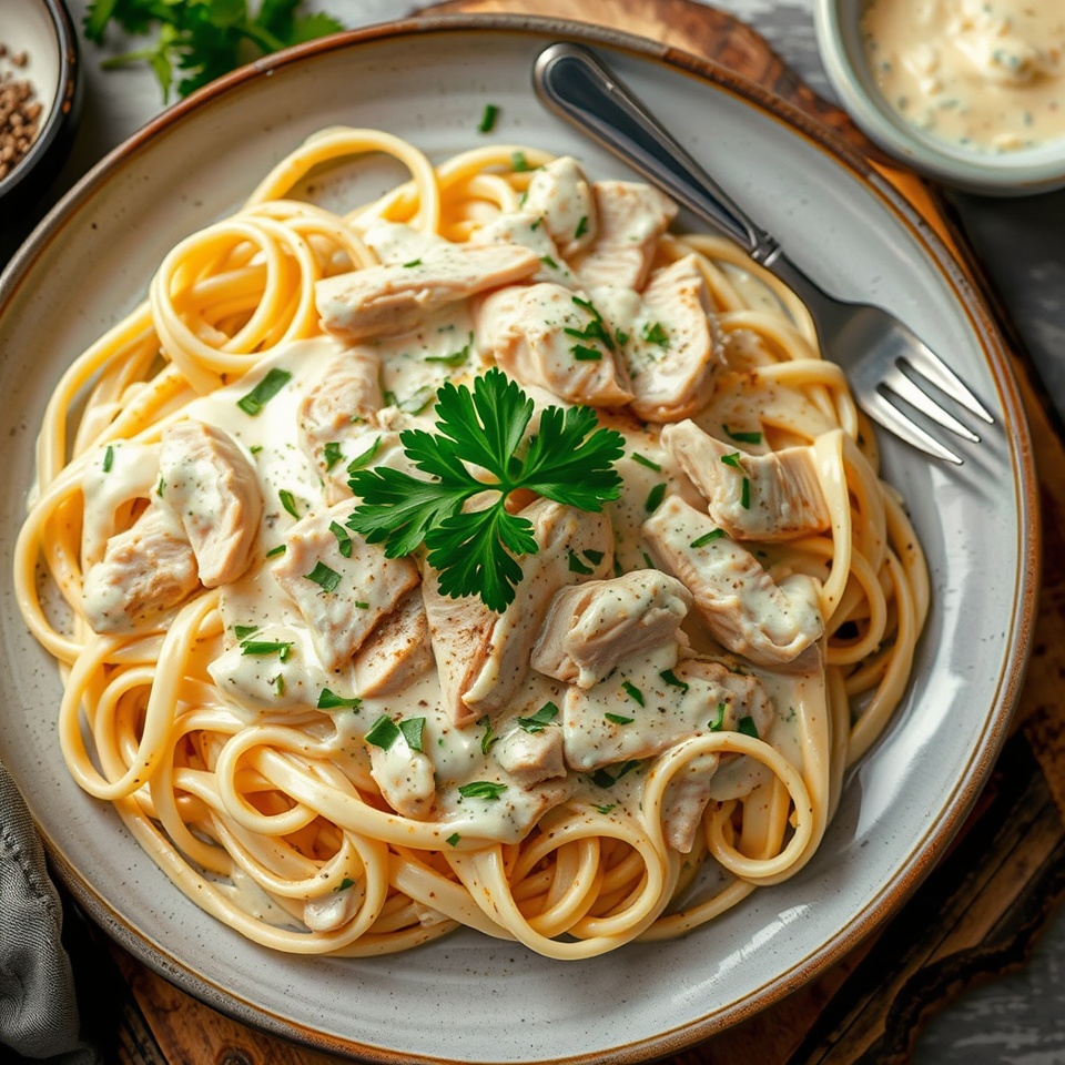 Chicken Alfredo pasta recipe