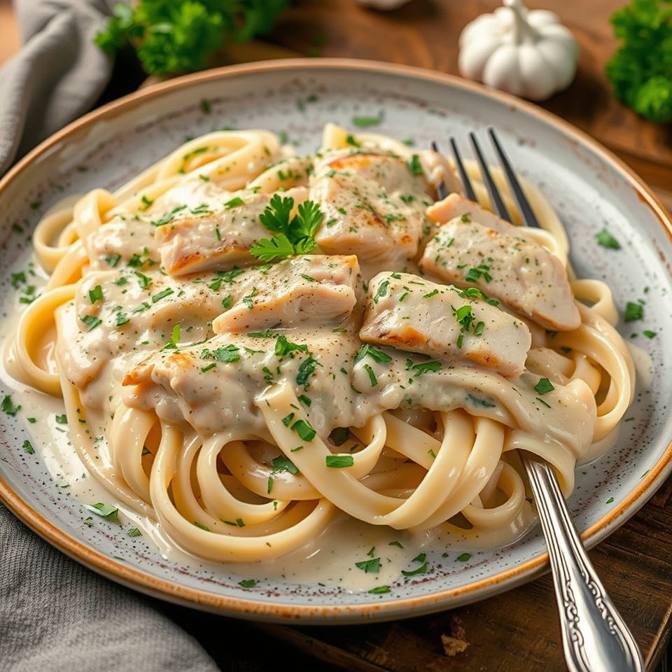 Chicken Alfredo pasta recipe